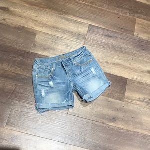 Denim shorts